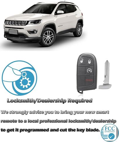 Smart Key for Jeep Grand Cherokee 2014-2022, Alliskeys 5-Button Proximity Key Fob Replacement for Jeep Grand Cherokee 2014-2022 M3N-40821302 in Saudi Arabia