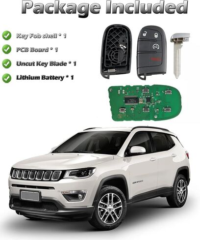 Smart Key for Jeep Grand Cherokee 2014-2022, Alliskeys 5-Button Proximity Key Fob Replacement for Jeep Grand Cherokee 2014-2022 M3N-40821302 in Saudi Arabia