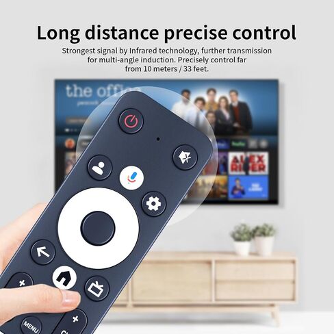 جهاز التحكم عن بعد البديل الصوتي GTV-RC-AU الجديد لتلفزيون EKO Google مع مفاتيح Netflix Disney+ PrimeVideo in Saudi Arabia