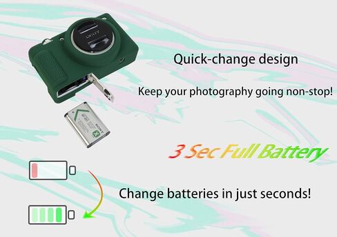 Silicone Gel Camera Case For Sony ZV-1F Black in Saudi Arabia