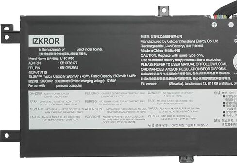 L18C4P90 46Wh 2985mAh بطارية بديلة لجهاز Lenovo ThinkPad L13 / L13 Gen 2 / L13 Yoga / L13 Yoga Gen 2 Series Laptop SB10T83177 5B10W13934 SB10T83120 02DL031 L18M4P90 L18D4P90 15.36V in Saudi Arabia