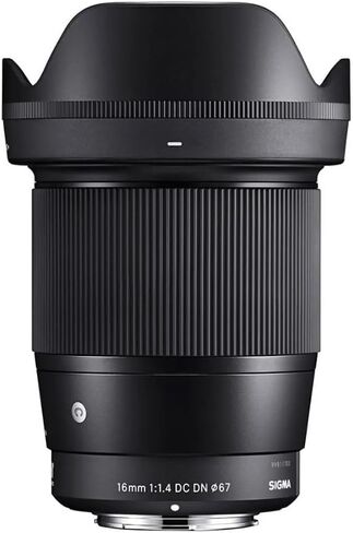 عدسة سيجما 16 ملم F1.4 DC DN المعاصرة لكاميرات Nikon Z-Mount DX عديمة المرآة APS-C 402973 حزمة مع ملحقات التصوير الفوتوغرافي Deco Gear + مجموعة مرشح UV CPL FLD مكونة من 3 قطع وبرامج فيديو للصور in Saudi Arabia