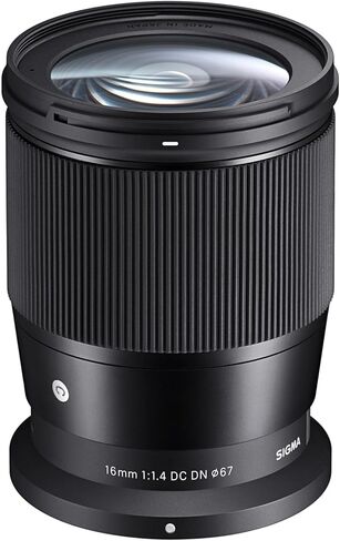 عدسة سيجما 16 ملم F1.4 DC DN المعاصرة لكاميرات Nikon Z-Mount DX عديمة المرآة APS-C 402973 حزمة مع ملحقات التصوير الفوتوغرافي Deco Gear + مجموعة مرشح UV CPL FLD مكونة من 3 قطع وبرامج فيديو للصور in Saudi Arabia