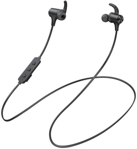 Powerhouse Performance: Unleash Energy! IPX7 Waterproof Wireless Headphones, 16H Playtime, Bluetooth V5.2, Magnetic Connection, Sports Earbuds for Running, Mic (Black). in Saudi Arabia