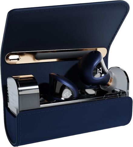 AVIOT TE-J1 Advanced Hybrid Driver,Hybrid Active Noise Cancelling, High-Resolution Audio, LDAC Support, Equipped with BA Drivers, Multipoint, Up to 28 Hours Playback, IPX4 Waterproof (Navy) in Saudi Arabia