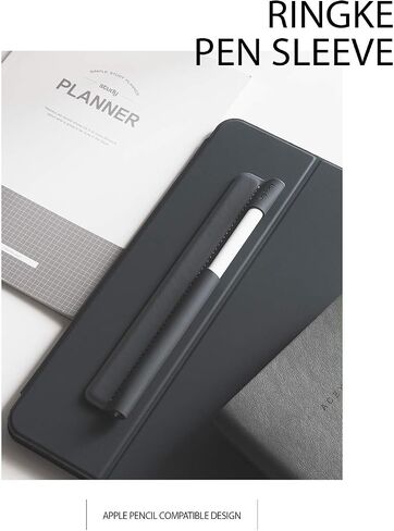 Ringke Pen Sleeve Charcoal Gray Designed for Apple Pencil, Journal, Tablets, and More in Saudi Arabia