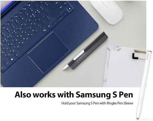Ringke Pen Sleeve Charcoal Gray Designed for Apple Pencil, Journal, Tablets, and More in Saudi Arabia