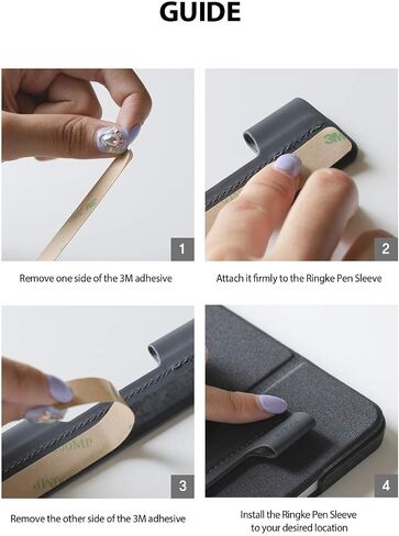 Ringke Pen Sleeve Charcoal Gray Designed for Apple Pencil, Journal, Tablets, and More in Saudi Arabia