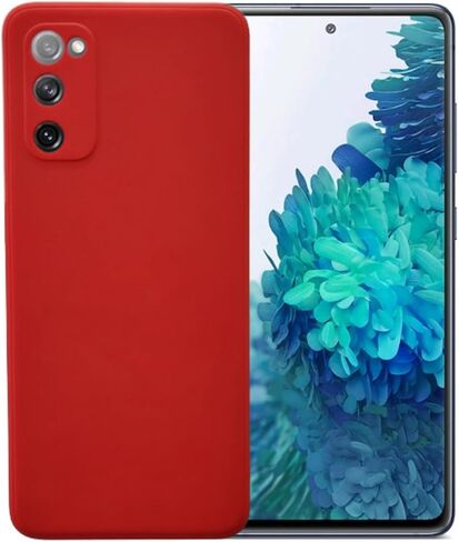 Compatible with Samsung Galaxy S20 or S20 5G Soft Liquid Silicone Gel Cell Phone Mobile Basic Back Case Cover (Orange) in Kuwait