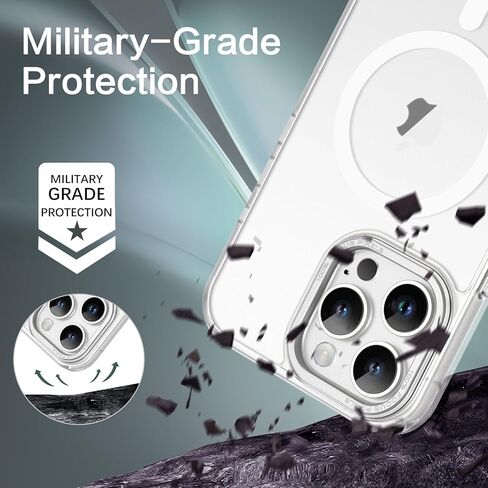 Telaso Magnetic for iPhone 16 Pro Max Case, iPhone 16 Pro Max Phone Case Compatible with Magsafe Translucent Matte Back Soft TPU Bumper Military Grade Protective iPhone 16 Pro Max Case, Dark Green in Kuwait