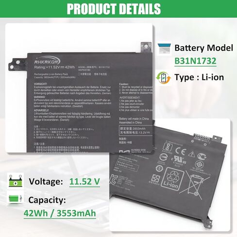 B31N1732 استبدال بطارية الكمبيوتر المحمول ASUS VivoBook S14 S430FA S430FN S430UA S430UN X430FA X430FN X430UF X430UN K430FA K430FN K430UF R430FA R430FN V430FA V430FN V430UF F571GD FX571GT K57 1 جي تي in Kuwait