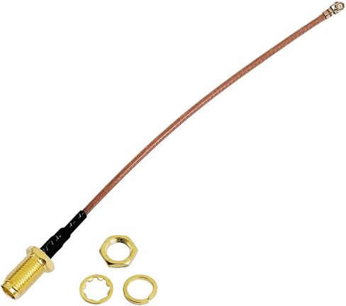 10 قطعة RG-178 RF U.FL IPEX IPX Mini PCI إلى SMA أنثى كابل هوائي ضفيرة بطول 4 بوصة in Saudi Arabia