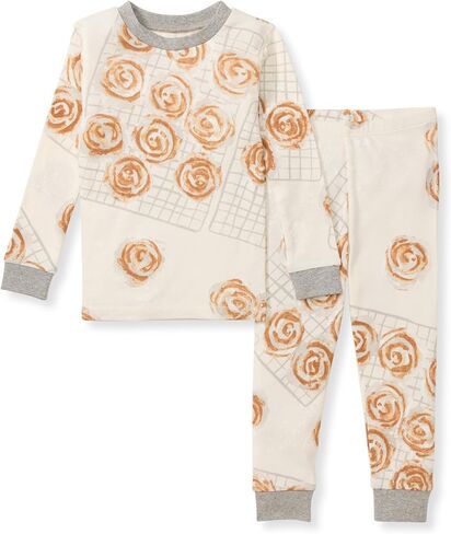 Burt's Bees Baby Baby Girls' Pajamas, Tee and Pant 2-Piece Pj Set, 100% Organic Cotton, Outer Space in Kuwait
