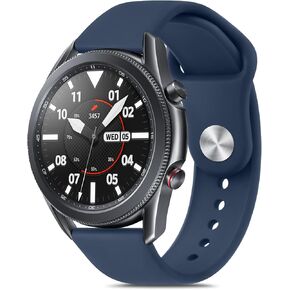 Vanjua Bands Compatible with Samsung Galaxy Watch 3 Band 45mm Women Men, Soft Silicone Replacement Watch Strap for Samsung Galaxy Watch 3 45mm / Galaxy Watch 46mm Band