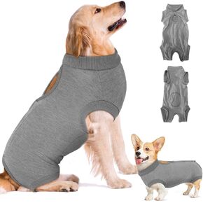 SlowTon Dog Recovery Suit - Surgery Recovery Suit for Female Male Dogs, Dog Onesie After Spay Abdominal Wounds, E-Collar Cone Alternative Prevent Licking Pet Surgical Snugly Suit(Pink,M)