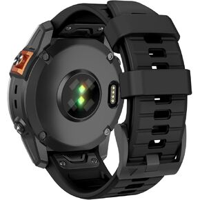 OVERSTEP Compatible with Fenix 8 Amoled - 47mm/ Fenix 7 Watch Band, 22mm Rugged Silicone Strap for Garmin Fenix 7 Pro/Fenix 6/ Fenix 5/Epix Pro 47mm Smartwatch