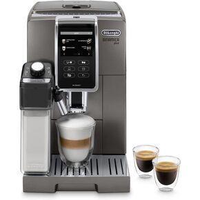 De'Longhi ECAM37095TI Dinamica Plus with LatteCrema System, Fully Automatic Coffee Machine, Colored Touch Display,Titanium in Kuwait
