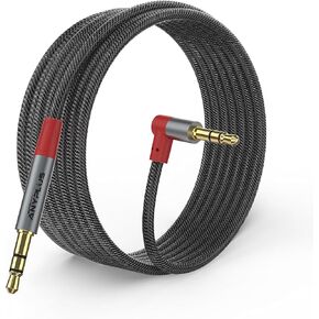 ANYPLUS 3.5mm Audio Cable Aux Cable, Male to Male Aux Cord,【1M-2pack】 Hi-Fi Sound Fish Wire Braided Audio Cable Compatible with Headphone, Auxiliary Cord for iPhone, Home/Car Stereo, Speaker, Echo.