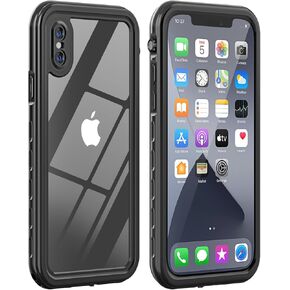 for iPhone X/Xs Waterproof case Life Snowproof Dirtproof Shockproof Cover for iPhone X/Xs 5.8‘’ (Black)