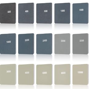 30 Pieces 2 x 2 Inch Sanding Pads Padded Sanding Pads Polishing Soft Mess Pen Sanding Kit Double-sided Grits for Plastic Sanding Acrylic Materials