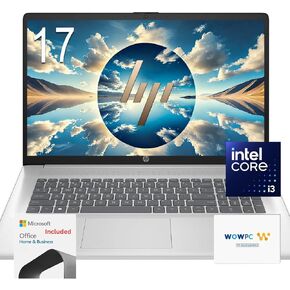 HP Ultrabook 17.3" FHD (‎1920 x 1080) Laptop with 12-Month Microsoft Suite • 64GB RAM • 1.5TB Storage • Intel Core 6-Core i3 Processor • Type-C • Upto 12 Hours Battery Life • Windows 11