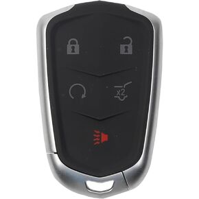 Dasbecan Key Fob Replacement Keyless Entry 5 Buttons Compatible with Cadillac XT4 XT5 XT6 2020 2021 2022 2023 Smart Remote Control Replace# FCC ID: HYQ2ES P/N:13522879 3544052