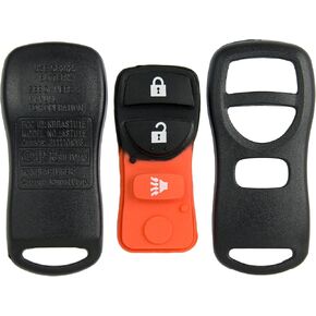 Keyless2Go Replacement for New Shell Case and 3 Button Pad for Remote Key Fob with FCC KBRASTU15 - Shell ONLY