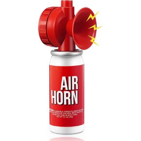 Saillong 4 Pack 1.4oz Boat Air Horn for Safety, Loud Marine Air Horns Can, Mini Small Blow Fog Bear Air Horn, Emergency Use for Sporting Events, Boat, Animal Alarm, Meet Us Coast Guard