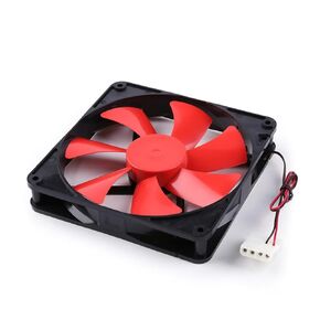 Ultra Quiet CPU Air Cooler Fan, Black&Red Cooling Fan with Slim Fan Compatible with AMD AM2/AM2+/AM3/FM1 Intel LGA775/LGA115x for Desktop
