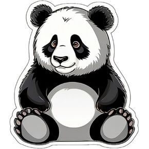 3 Pcs Cute Panda Stickers 3in, Gifts for Water Bottles,Panda Vinyls Stickers Decal Waterproof Bottles, Sticker for Kids Teen Laptop, Luggage Skateboard Water Bottle,Phone.(Panda 2)