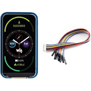 Waveshare 1.47inch LCD Display Module Compatible with Raspberry Pi Pi4B/3B+/3B and so on Rounded Corners 172×320 Resolution with SPI Interface