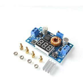 Gump's grocery 5A Adjustable Power CC/CV Step-Down Charge Module LED Driver with Red Voltmeter