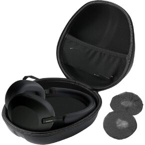 حقيبة سفر صلبة لسماعات الرأس من ProCase لهاتف Sony WH-1000XM4، Beats Solo3، Bose QC، حقيبة حمل هاردشيل EVA مع غطاءين للغبار - أسود in Kuwait