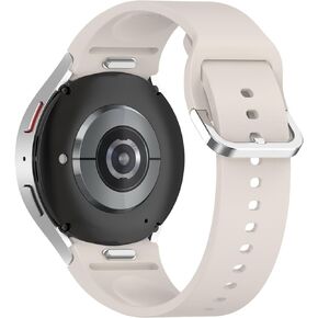 One Click soft Silicone Bands Compatible for Samsung Galaxy Watch 7 40mm 44mm/Watch FE 40mm/Watch 6/5/4 40mm 44mm/Watch 6 Classic 43mm 47mm/Watch 5 Pro 45mm, No Gap Sport Strap for Men Women