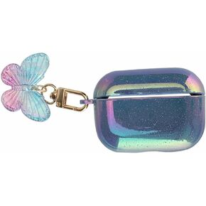 Luxury Earphone Charging Case Protective Cover Skin Colorful Drop with Butterfly Buckle - Compatible with Air Pods Pro