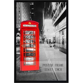 Lavezee 24x36 Poster Frame Black Display 24 x 36 Inch Photo Picture Frame for Wall, Pack of 1