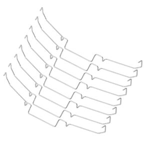 MECCANIXITY 8pcs CPU Heatsink Fan Buckles, 11CM Wire Buckle Upper Hook Type Fixing Clips PC Mainboard Radiator for Computer Cooling Accessories