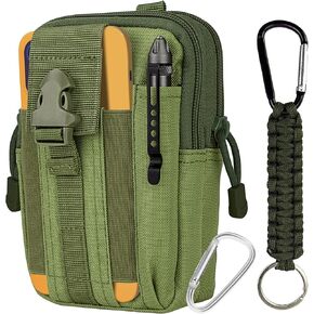 bvya التكتيكية مول الهاتف الحقيبة في الهواء الطلق أداة مدمجة أداة الخصر حزام والعتاد جيب حامل الهاتف لفون 15 برو ماكس / 15 برو / 15/14 برو ماكس / 13 برو ماكس / 12 برو ماكس / 11 برو ماكس مع حلقة تسلق على شكل حرف D in Kuwait