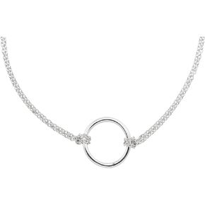 Silpada 'Karma Central' Choker Pendant Necklace in Sterling Silver, 14" + 2"