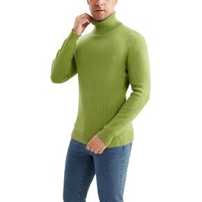 RCJU Men's Slim Fit Turtleneck Sweater Casual Sweater Classic Pullover Sweaters Long Sleeve
