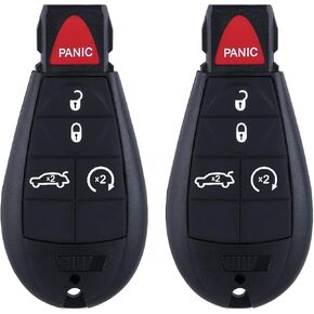 Replacement fit for Uncut Keyless Entry Remote Car Key Fob for Chrysler 300 2008-2014, Dodge Durango 2011-2013,Challenger, Charger 2008-2014, Grand Cherokee 2008-2014,2008 Magnum M3N5WY783X (433MHz)