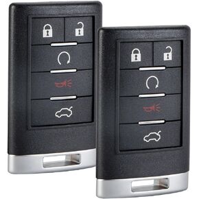 (One Item Only) Smart Key Fob Keyless Entry Remote Fob Replacement for 2008 2009 Cadillac CTS SRX STS DTS OUC6000066 OUC60270 OUC60221 315MHz (1)