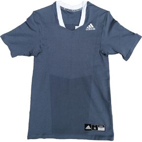 adidas Techfit Lax Jersey- Men's Lacrosse L Onix/White