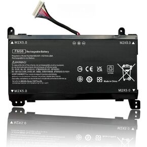 FM08 16-Pin Laptop Battery Compatible with HP Omen 17-AN013TX 17-AN014TX 17-AN014NG 7-AN000 17-AN012DX AN001CA Series HSTNN-LB8B HSTNN-LB8A HQ-TRE TPN-Q195 922752-421