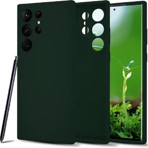 Janmitta متوافق مع جراب Samsung Galaxy S23 Ultra من السيليكون، غطاء هاتف مقاوم للصدمات من المطاط السائل الفاخر ناعم الملمس، مقاس نحيف، حماية للكاميرا، بطانة من الألياف الدقيقة، 2023 أسود
