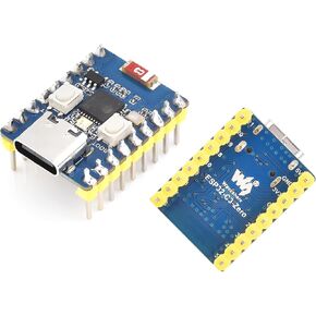 ESP32-C3 with Pre-Soldered Header Development Board, with ESP32-C3FN4 Single-core Processor, 160MHz Running Frequency, 2.4GHz Wi-Fi (802.11 b/g/n)& Bluetooth 5, Onboard Multi-Function GPIO Pins