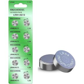 SKOANBE 20PCS AG13 LR44 A76 SR44 303 357 1.5V Button Coin Cell Battery