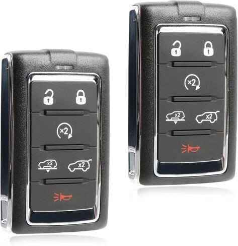 2X USARemote Keyless Entry Remote Car Key Fob 6-Button Replacement for 2021 - 2023 Jeep Wagoneer Grand Cherokee (M3NWXF0B1, 68516738AA, 433 Mhz) in Saudi Arabia