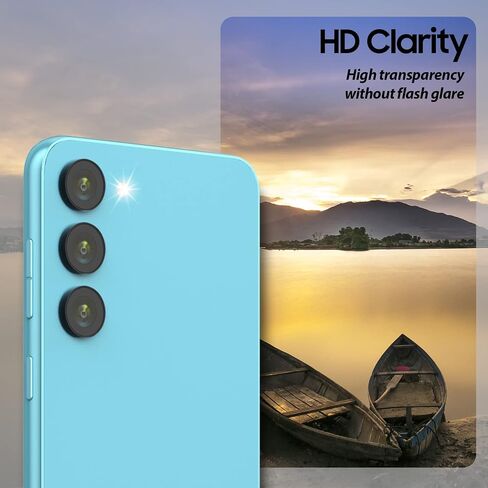 [نوع حلقة الكاميرا القبة] واقي كاميرا Galaxy S23 Ultra من Whitestone [تركيب بلمسة واحدة] - عبوة واحدة in Kuwait