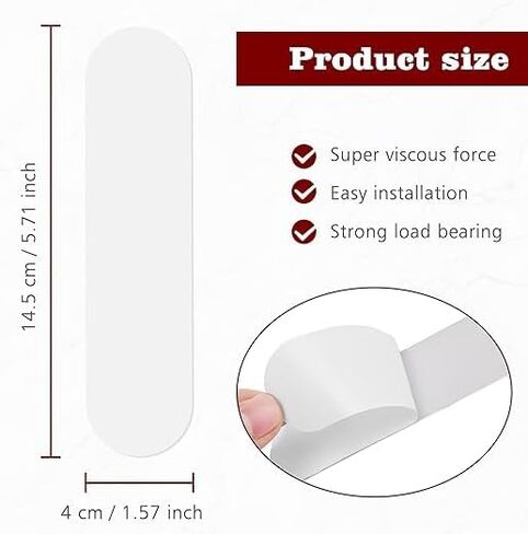 ChengFu Self Adhesive Strips, Replacement Adhesive Strips Compatible with Self Adhesive Paper Towel Holder, Paper Towel Holder Under Cabinet, 5.7 x 1.6 Inch (2 Pack) in Saudi Arabia